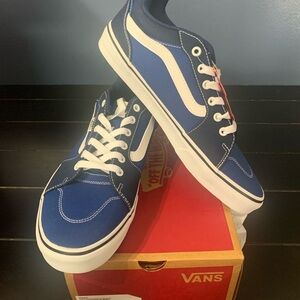 Vans Blue and White Classic Sneakers
